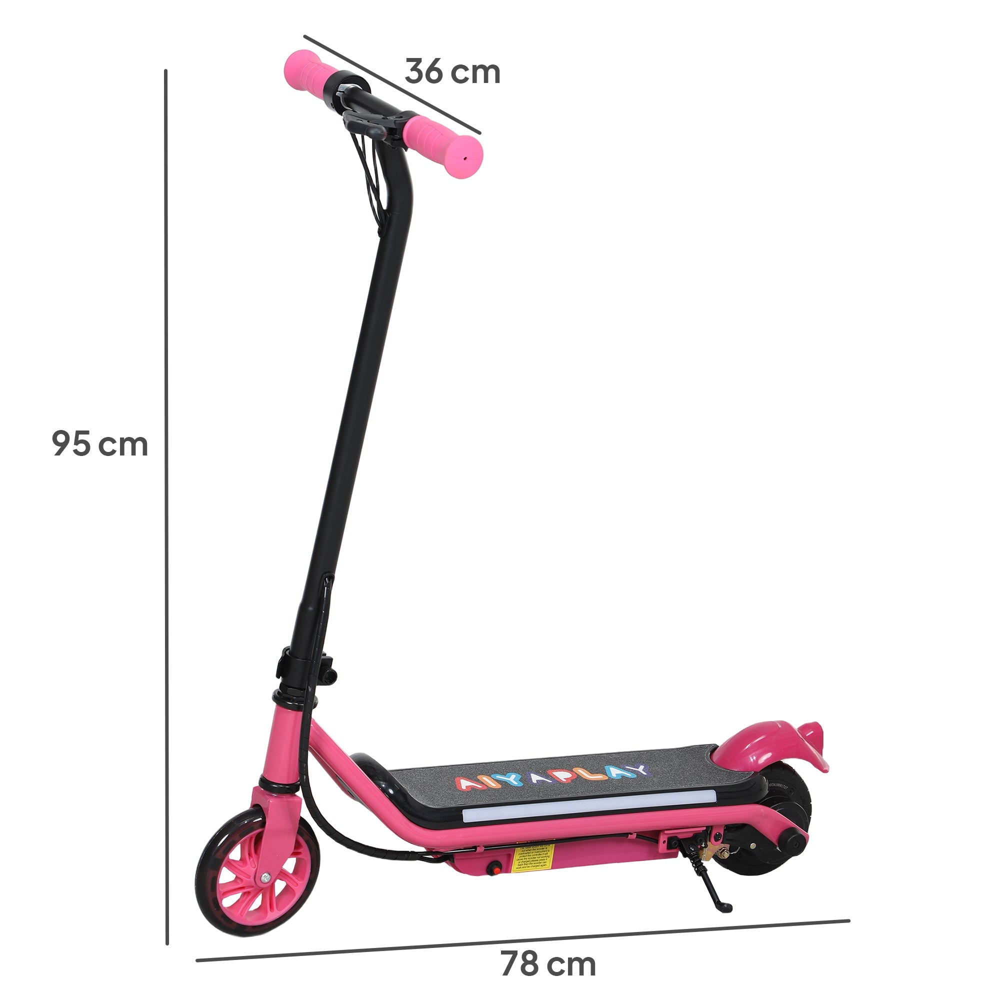 Electric Scooter for Kids Ages 6-14, with Dual Brakes, Flash Wheel and Colourful Light, Kids Electric Scooter E Scooter, Up to 12 KM/H & 10 KM, Pink-2