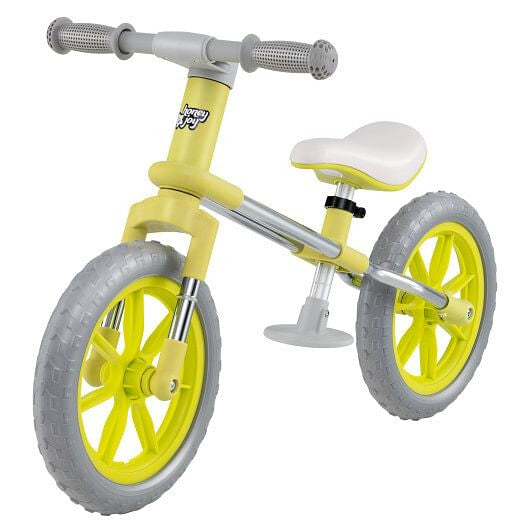 12 Inch Balance Bike with Adjustable Seat and Rotatable Handlebar-Green-9