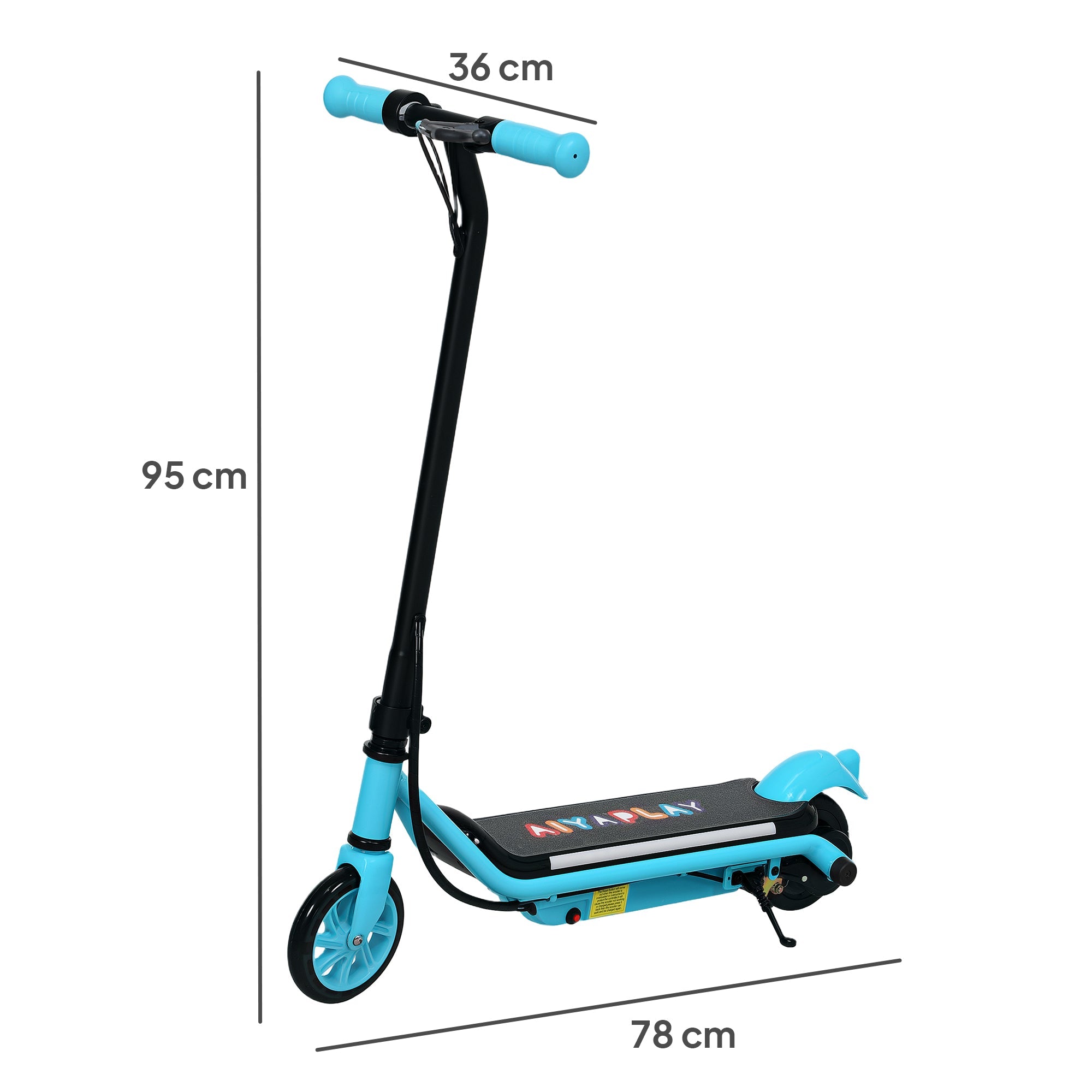 Electric Scooter for Kids Ages 6-14, with Dual Brakes, Flash Wheel and Colourful Light, Kids Electric Scooter E Scooter, Up to 12 KM/H & 10 KM, Blue-2