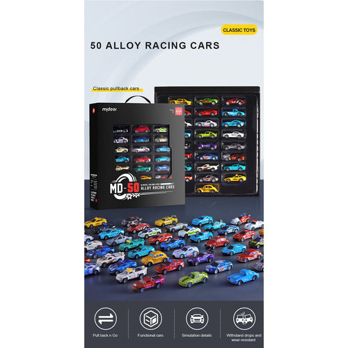 Alloy Classic Pullback Racing Cars 50pcs-1