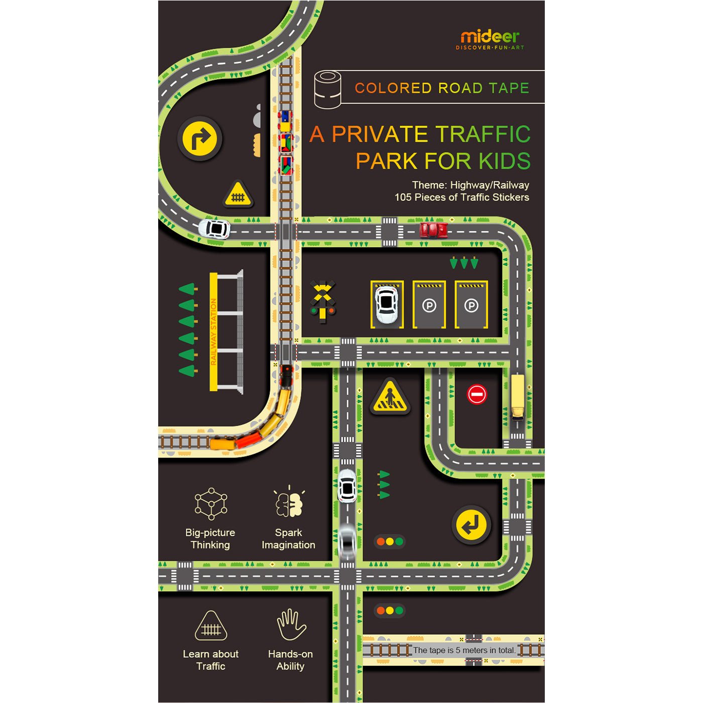 Colored Road Tape Box-1