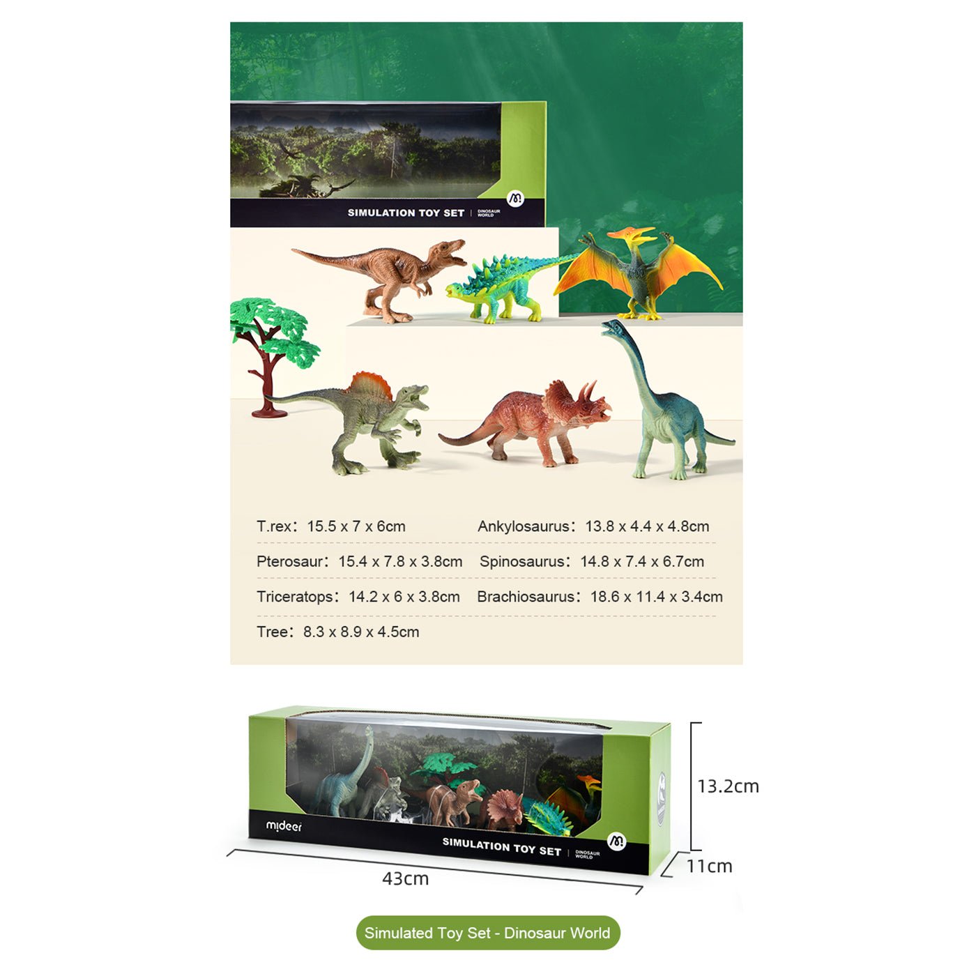 Simulation Toy Set - Dinosaur World-3